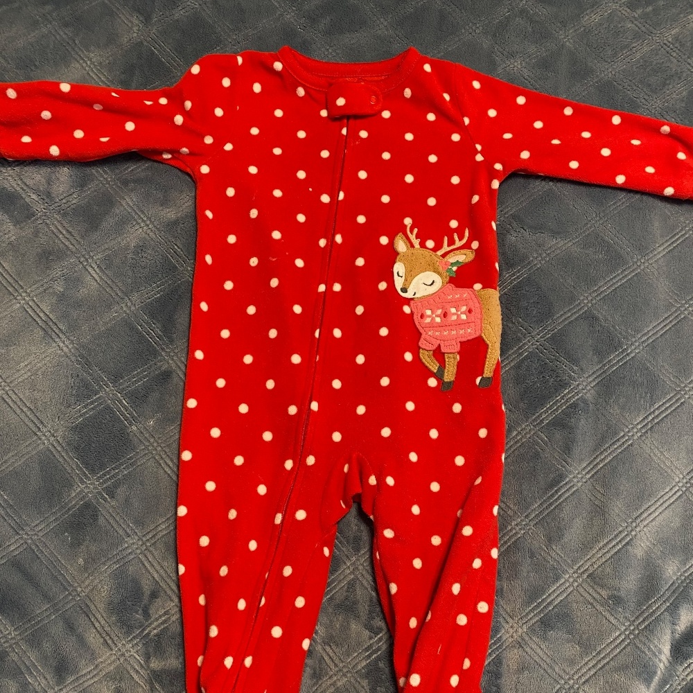 Carters 18 mo footed zipper pajama